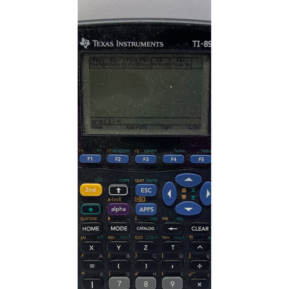 Texas Instruments TI-89 Graphing Calculator CAS Black Advanced Math NO COVER - Picture 2 of 4